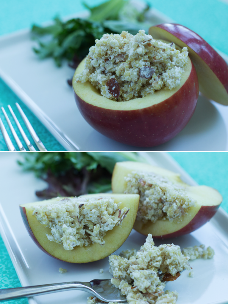 Healthy Quinoa Recipe - Quinoa-Stuffed Apple