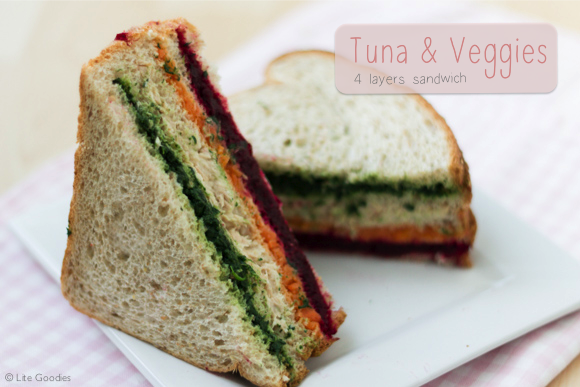 Tuna & Vegetables Sandwich Recipe