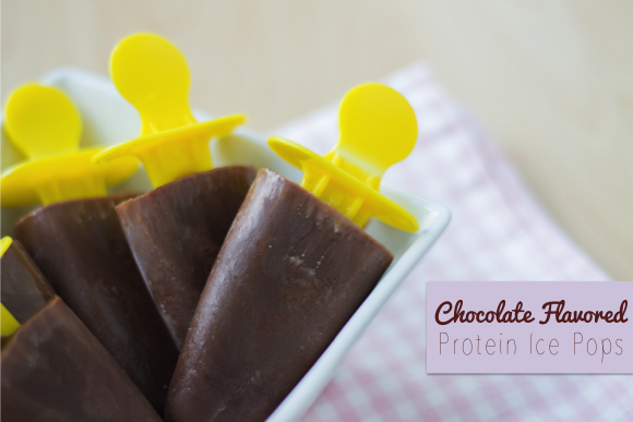 Chocolate Flavored Protein Ice Pops