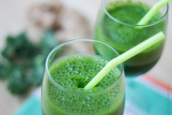 Green Juice Recipe - Kale and Ginger