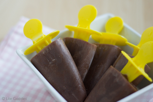 Chocolate Flavored Protein Ice Pops