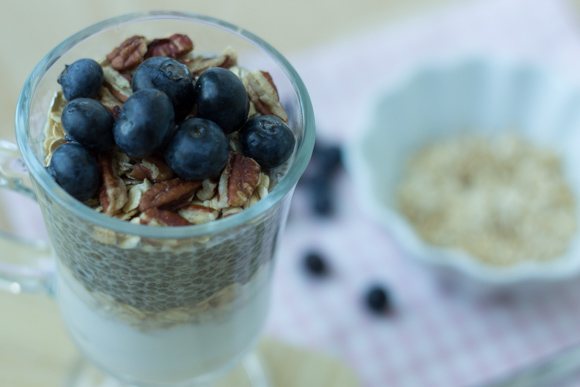 Chia & Blueberries Yogurt Parfait