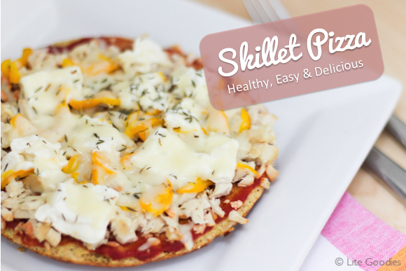 Skillet Pizza - Healthy, Easy & Delicious